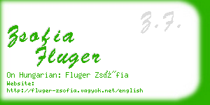 zsofia fluger business card
